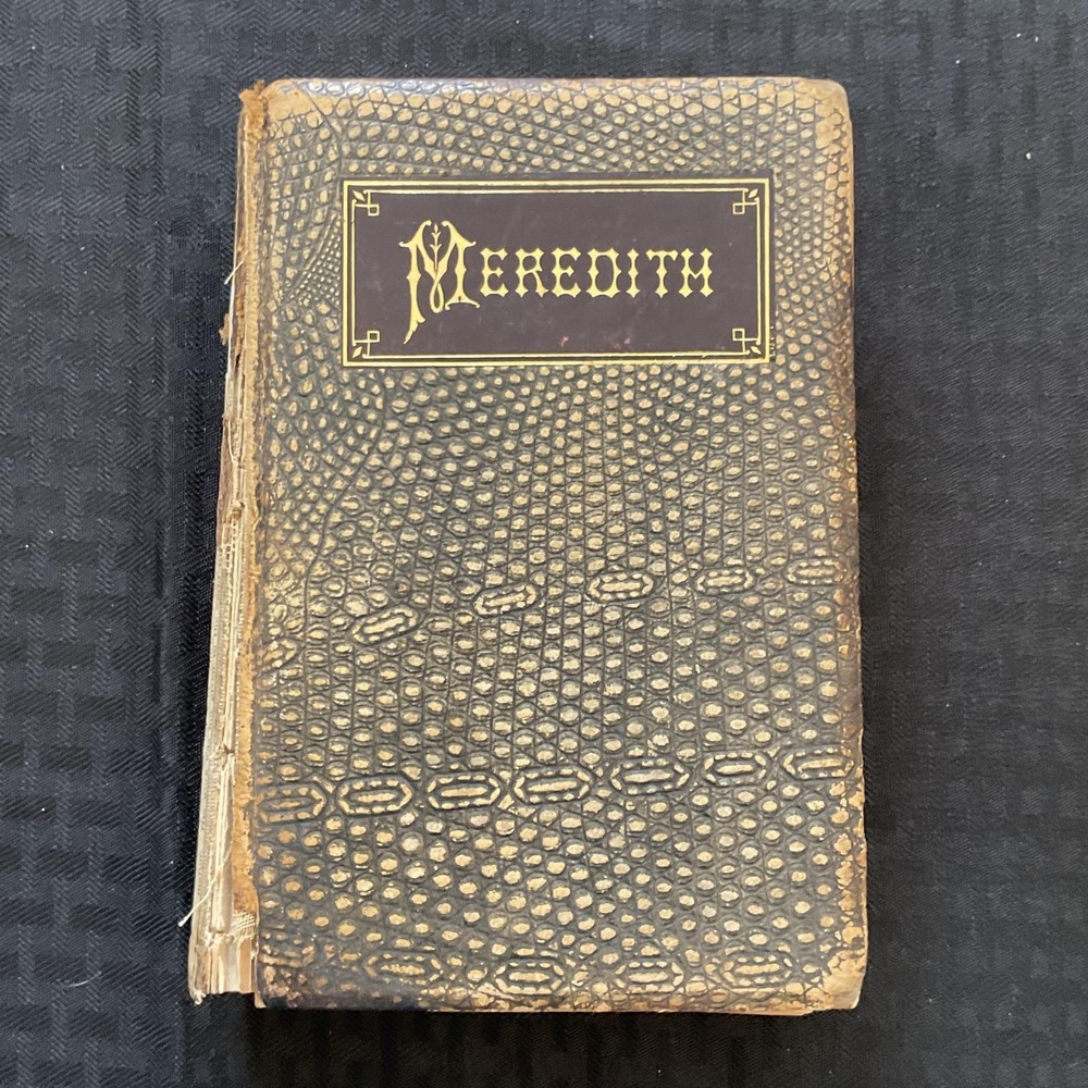 Vintage The Poetical Works of Owen Meredith Hardcover Antique Poetry Book 1800s